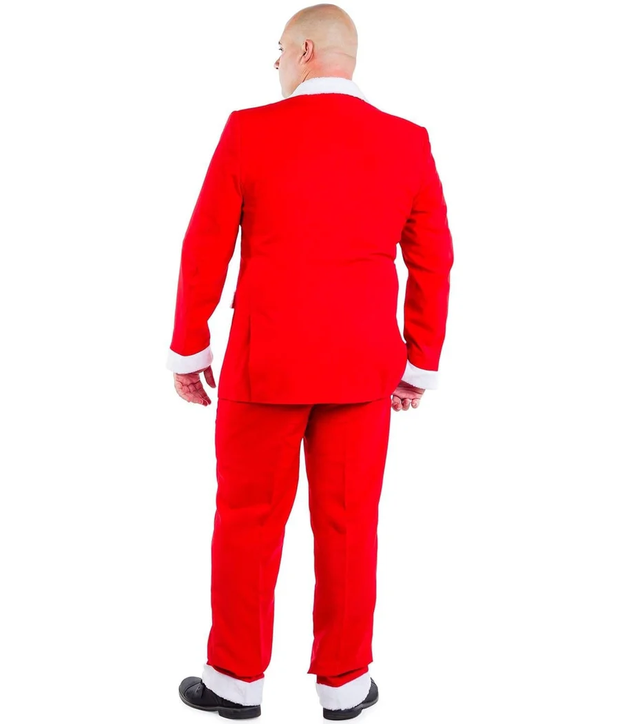 Men's Furry Santa Blazer with Tie - Image 8